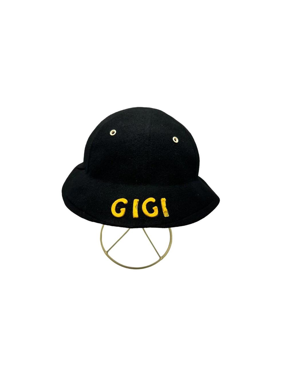 Vintage Womens GIGI Bucket Hat Cap Black Collectible Rare find